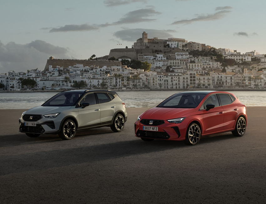 Vue trois quart Seat Ibiza